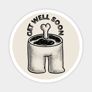 Get Well Soon (Black) Magnet